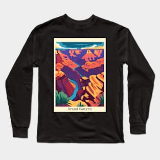 fauvism art of grand canyon usa 4 Long Sleeve T-Shirt